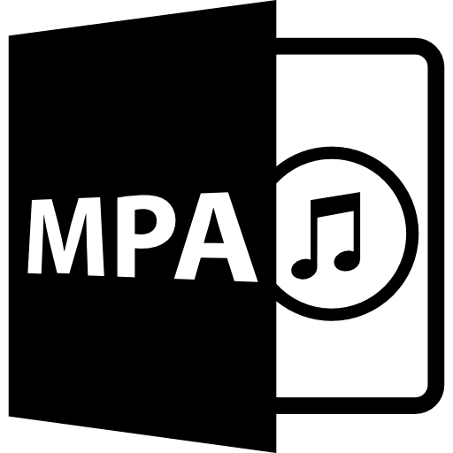 Mpa open file format music file interface mpa file format icon