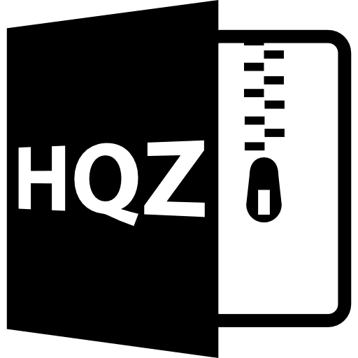 Hqz open file format zip interface icon