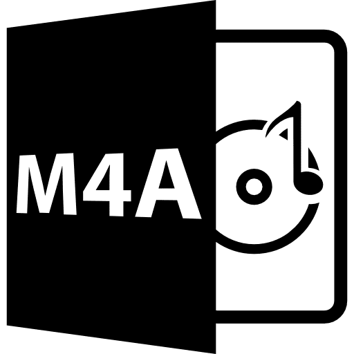 M4a open file format m4a m4a format music icon