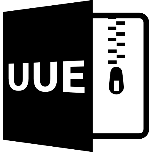 Uue open file format zipper interface zip icon