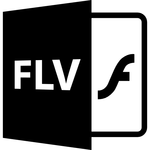 Flv flash file extension interface symbol format files flash icon