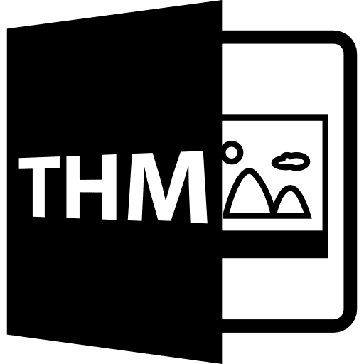 Thm file format symbol files file interface icon