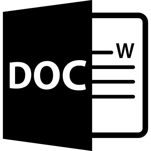 Doc file format symbol doc format file icon