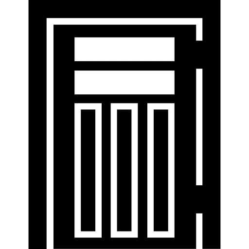 Closed door of a building building aperture entrance icon