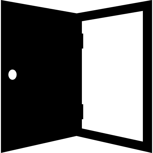 Exit door aperture door exit icon