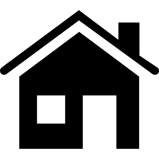 House with chimney website home real estate icon