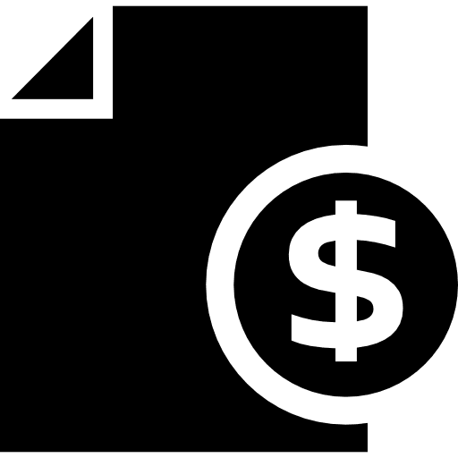 Money report document money income statement icon