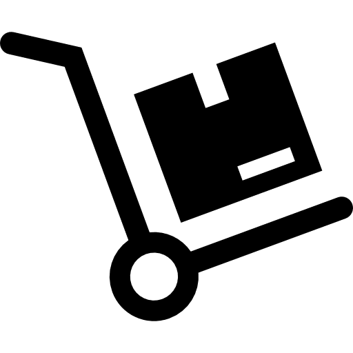 Transport cart work tools transportation delivery icon