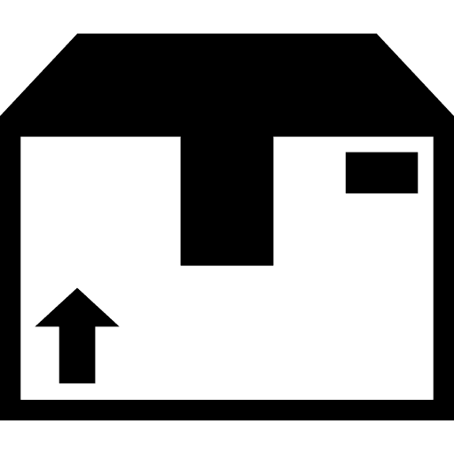 Cardboard box crate packaging package icon