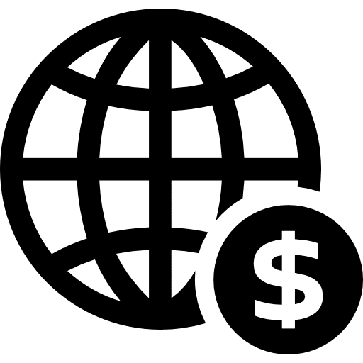 Online money dollar symbol interface business icon