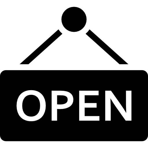 Open lettering opened opening icon