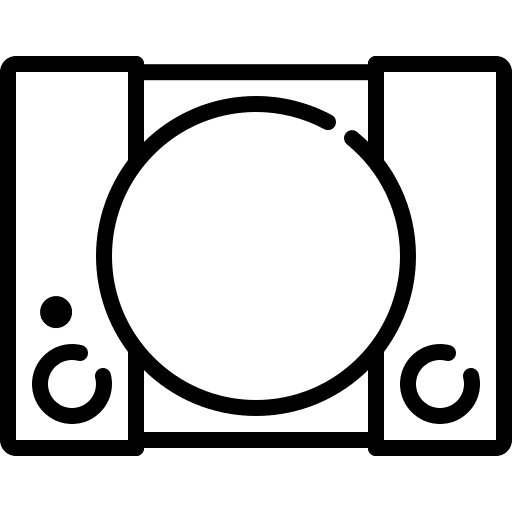 Vintage antique play station gamer icon