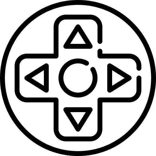 Direction technology gamer game controller icon
