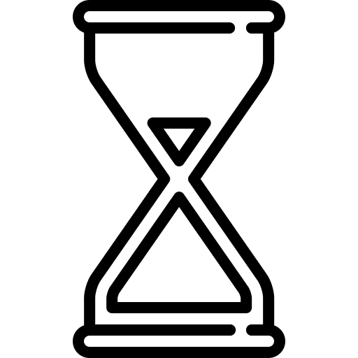 Time clocks waiting timer icon