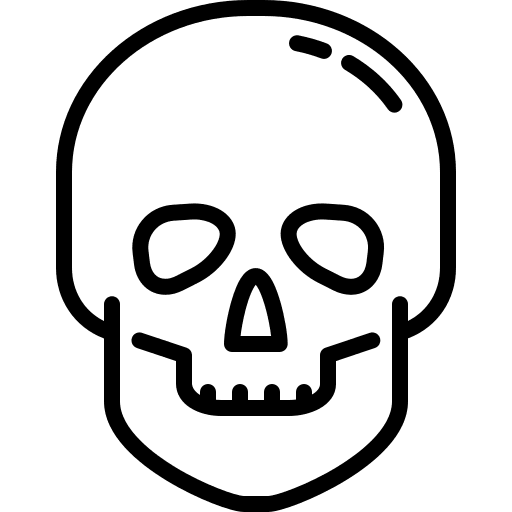 Medicine dead medical bone icon