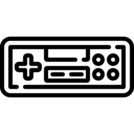 Vintage vintage joystick game console icon