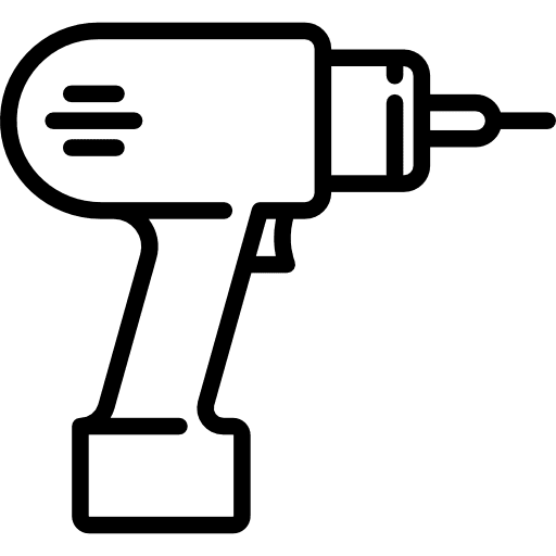 Drill improvement tool drill outline icon