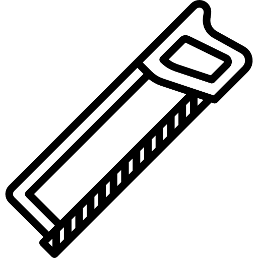 Metal saw tool carpentry construction icon