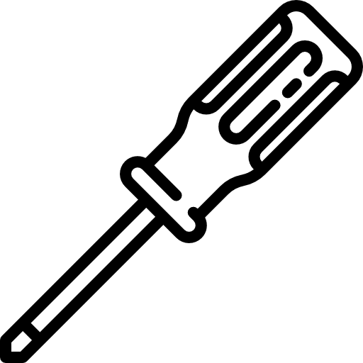 Screwdriver home repair improvement tool icon