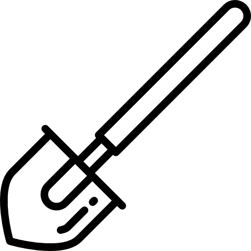 Shovel tool gardening improvement icon