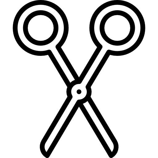 Scissors carpenter carpentry cropping icon