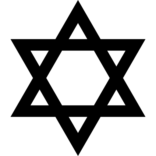 Judaism symbol jew star icon