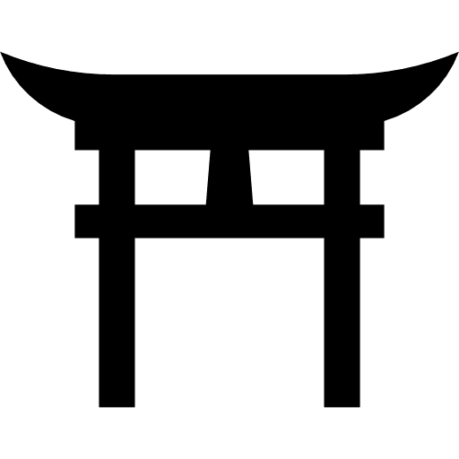Shinto japanese shapes religion icon