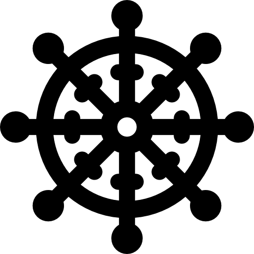 Buddhism religious symbol shapes icon