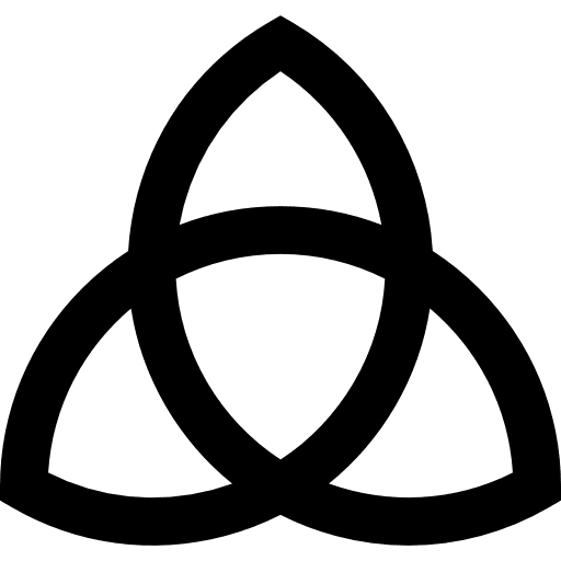 Paganism religion shapes symbol icon