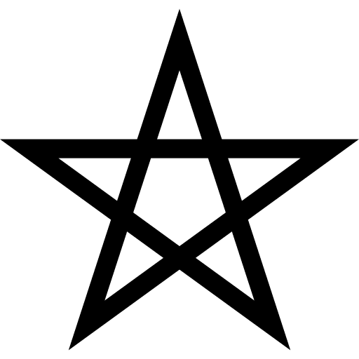 Wicca pagan religion shapes icon