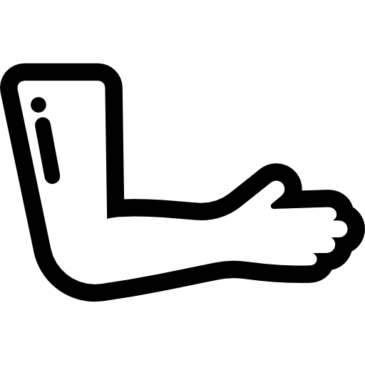 Arm anatomy medical body parts icon