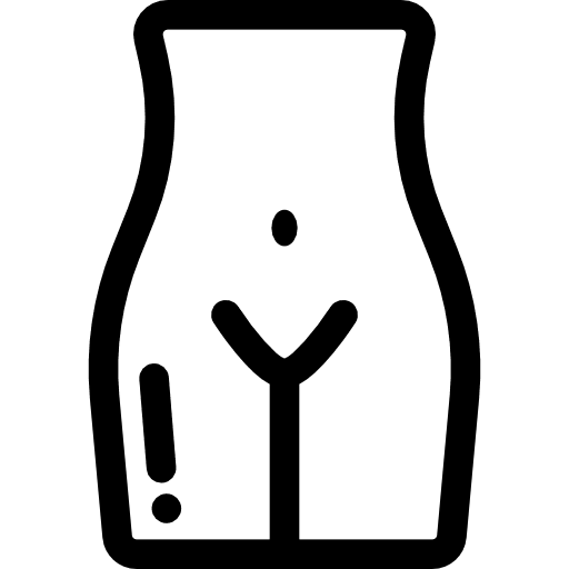 Female body body part medical anatomy icon