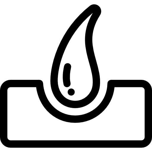 Hair skin biology anatomy icon