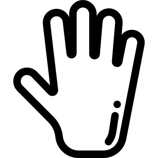 Hand medical medicine fingers icon