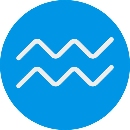 Aquarius aquarius esoteric signs icon