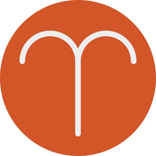 Aries esoteric zodiac astrology icon