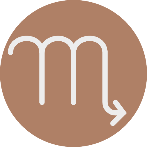 Scorpio horoscope zodiac signs icon