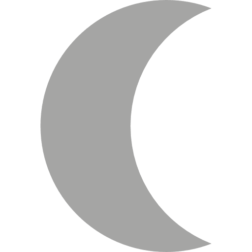 Moon half moon moon phase nature icon