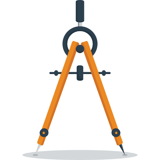 Compass drawing compass draw icon