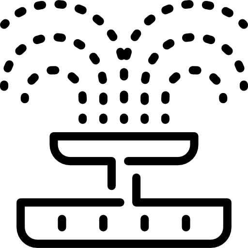 Fountain garden park fountain icon