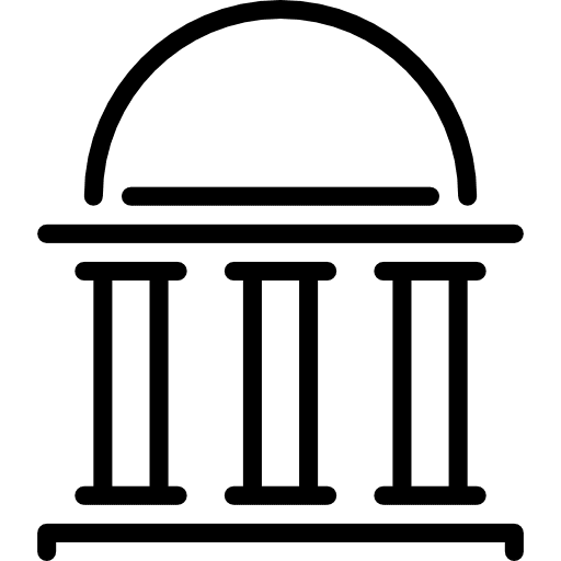 Monument monuments urban bank icon