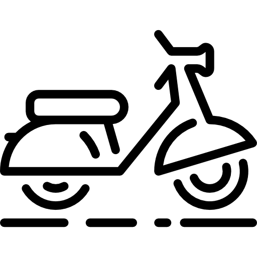 Scooter scooter transportation motorcycle icon