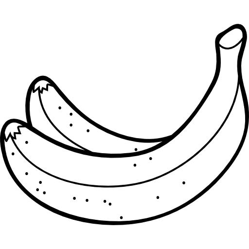 Banana food organic fruit icon