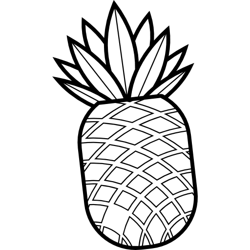 Pineapple organic pineapple diet icon