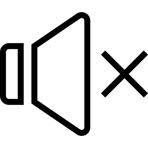 Silence sound audio technology icon