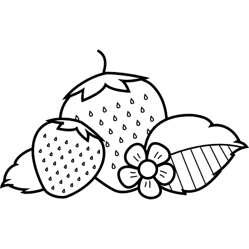 Strawberry food and restaurant fruit food icon