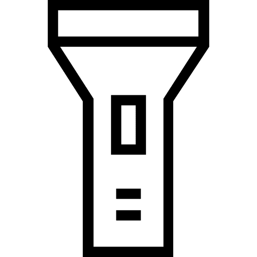 Flashlight illumination torch flashlight icon