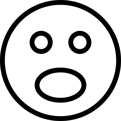 Surprise smileys feelings emoticons icon