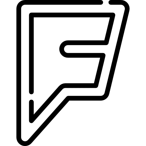 Foursquare brand logotype social media icon