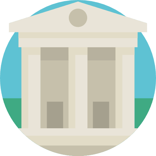 Bank business and finance money bank icon